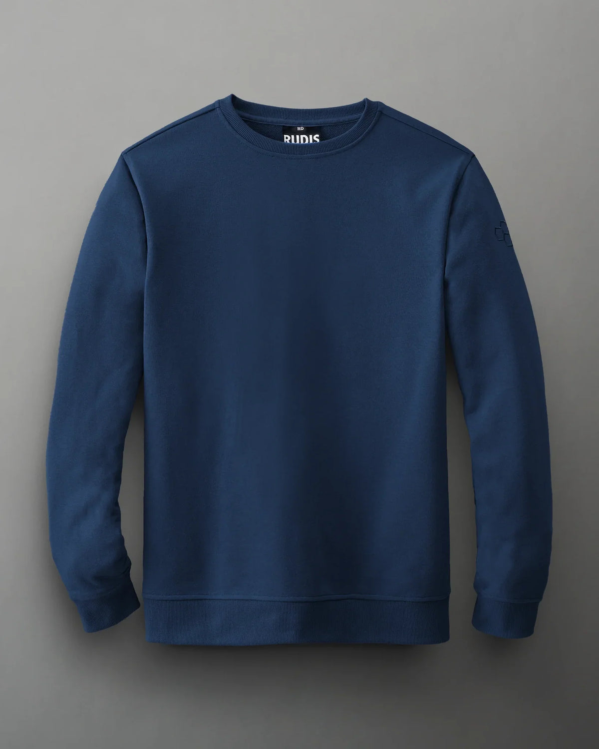 Pull ras du cou pour jeunes Rudis Elite Terry - Bleu marine