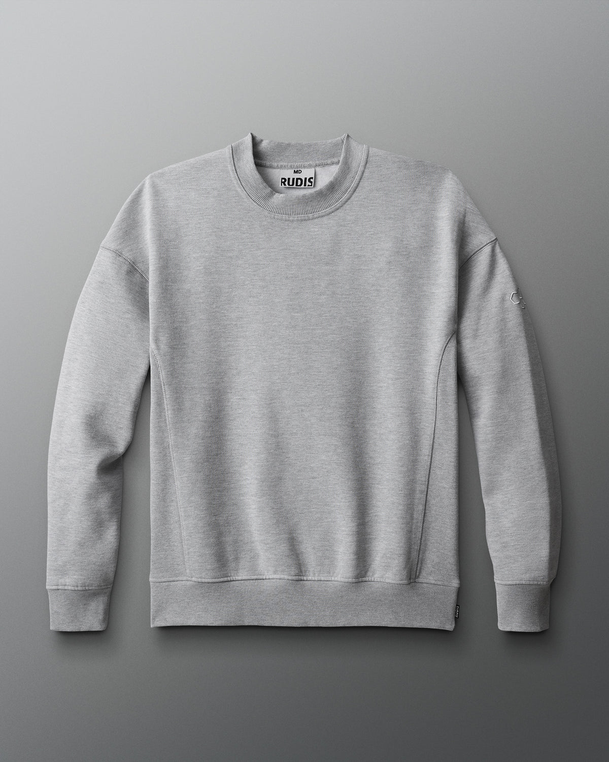 Pull ras du cou en polaire épaisse RUDIS Titan - Gris chiné