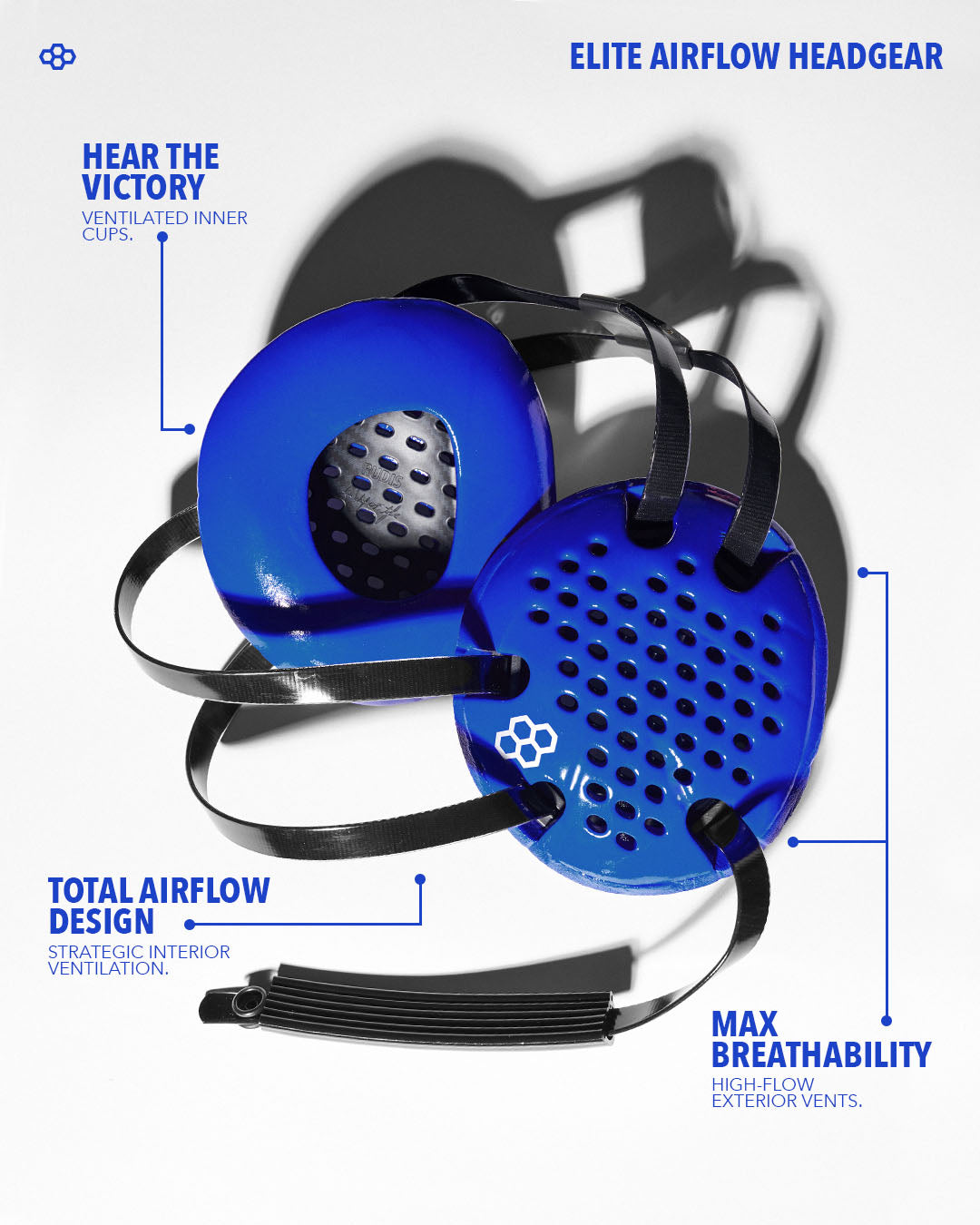 RUDIS Elite Airflow Headgear - Royal