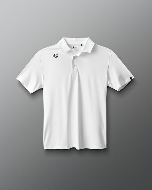 RUDIS Classic Performance Hex Polo - Lunar Gray
