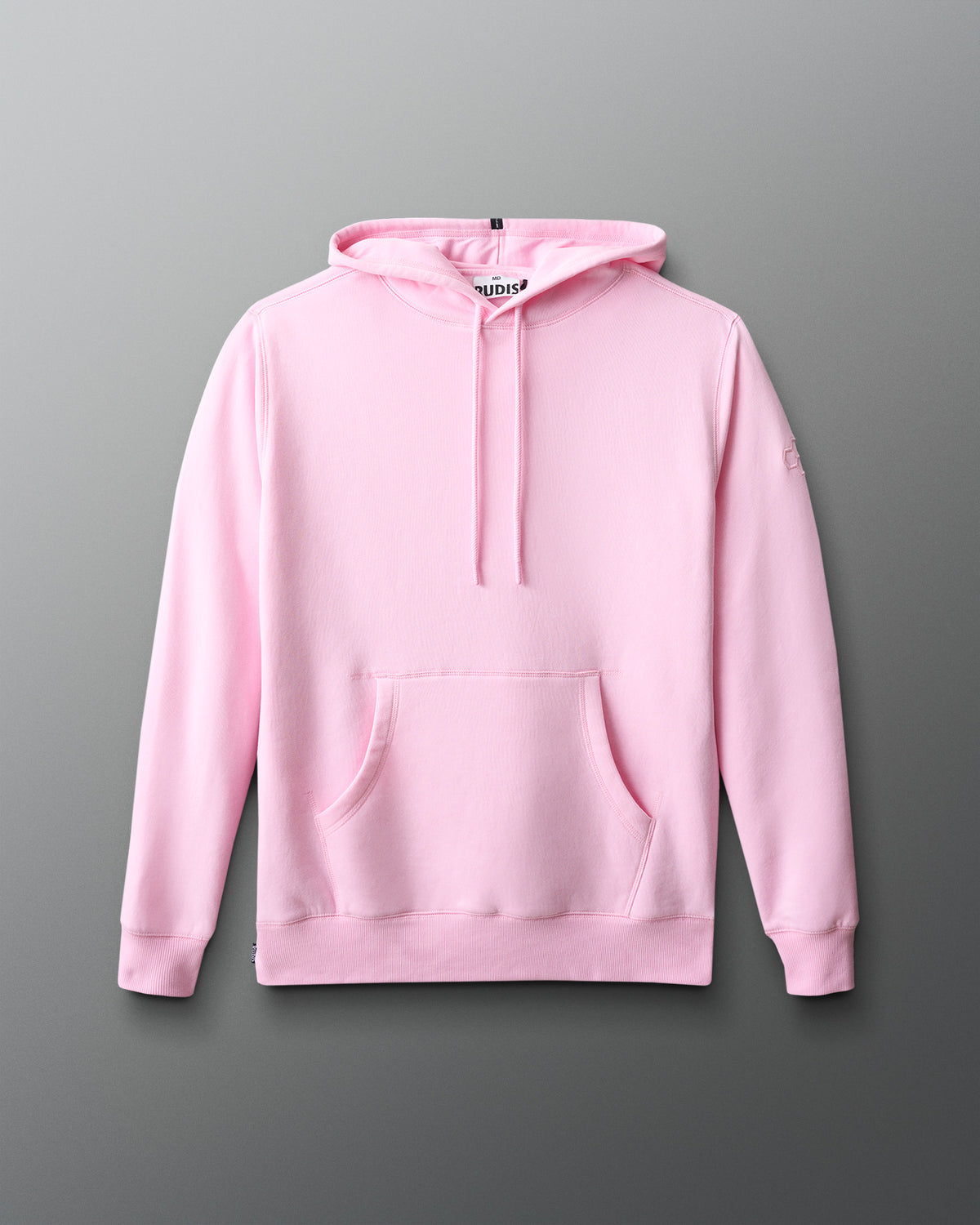 Pink hoodie on a gray background