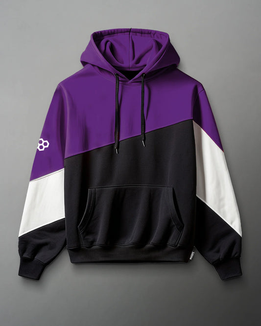 RUDIS Colorblock Hoodie - Black/Purple