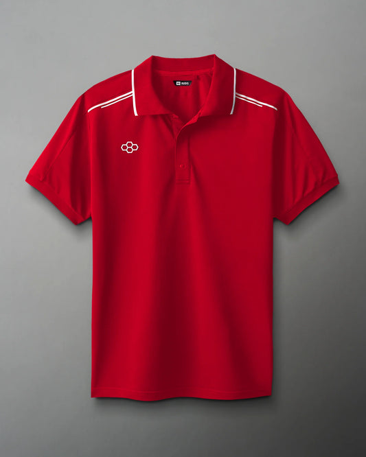 RUDIS Chronicle Elite Snap Polo - Red