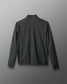 Back view of the RUDIS Victory 1/4 Zip in Carbon, featuring perforated RUDIS lettering across the upper back, long sleeves, a stand collar, and perforated side panels.