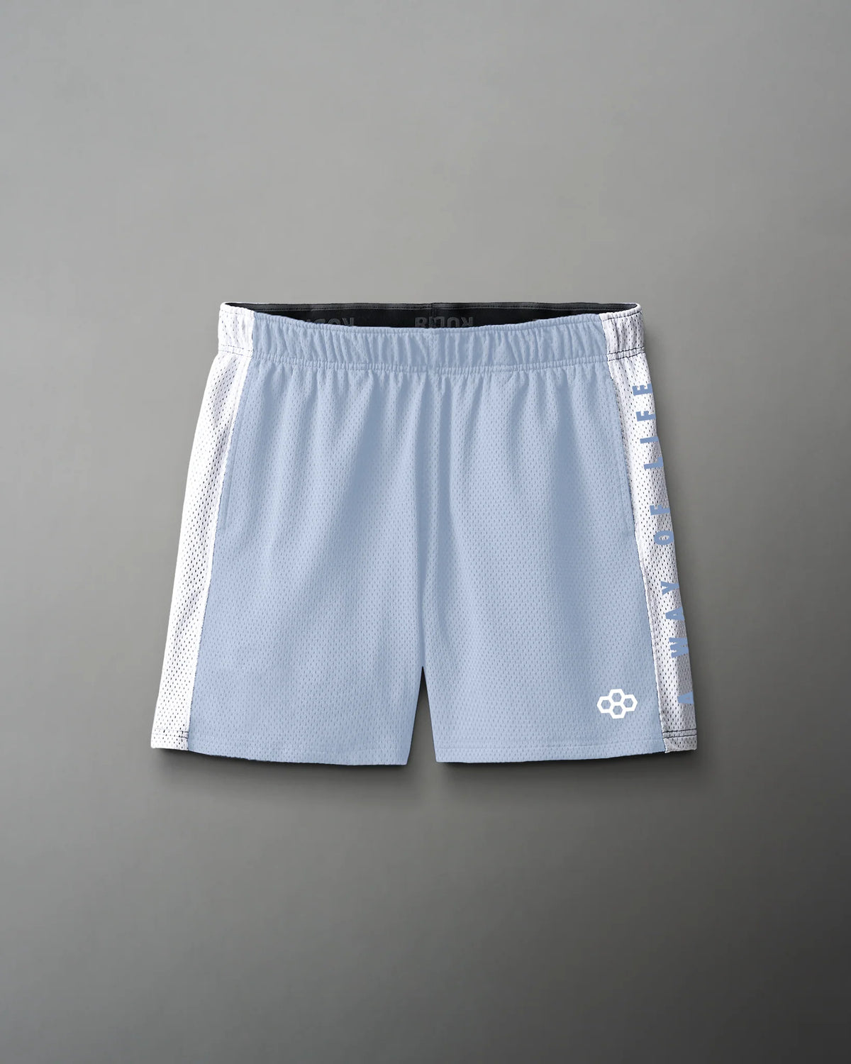 RUDIS 5" Panel Mesh Short - Carolina/White