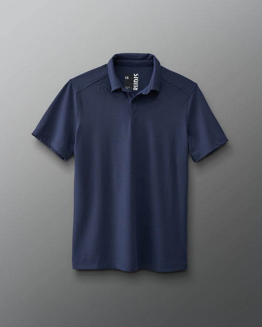 RUDIS Go-To Hex Polo - Navy