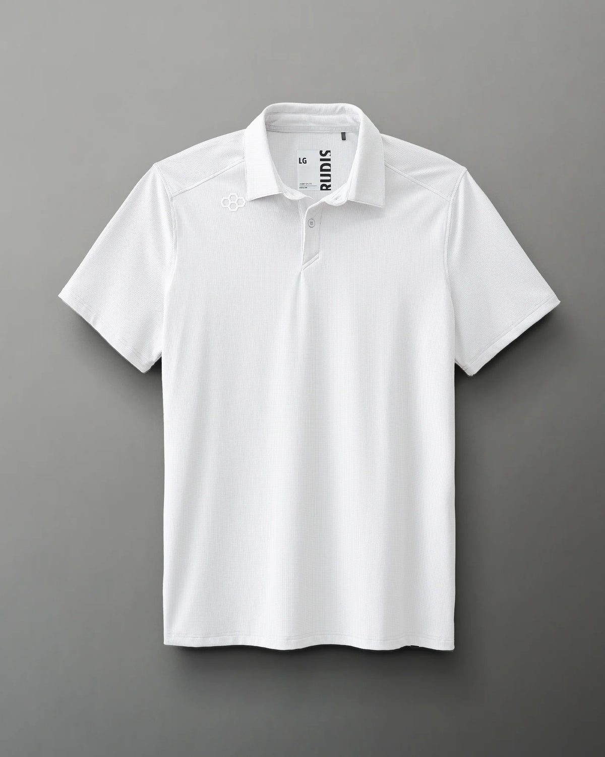 RUDIS Go-To Hex Polo - White