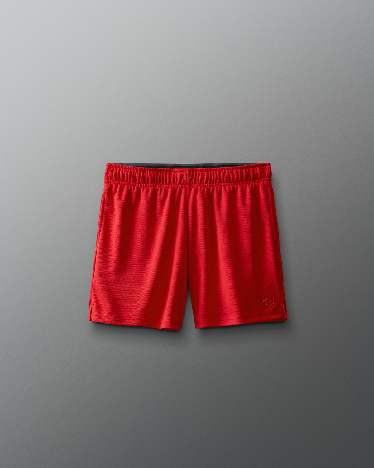Short en maille RUDIS 6" 2.0 pour jeunes - Rouge