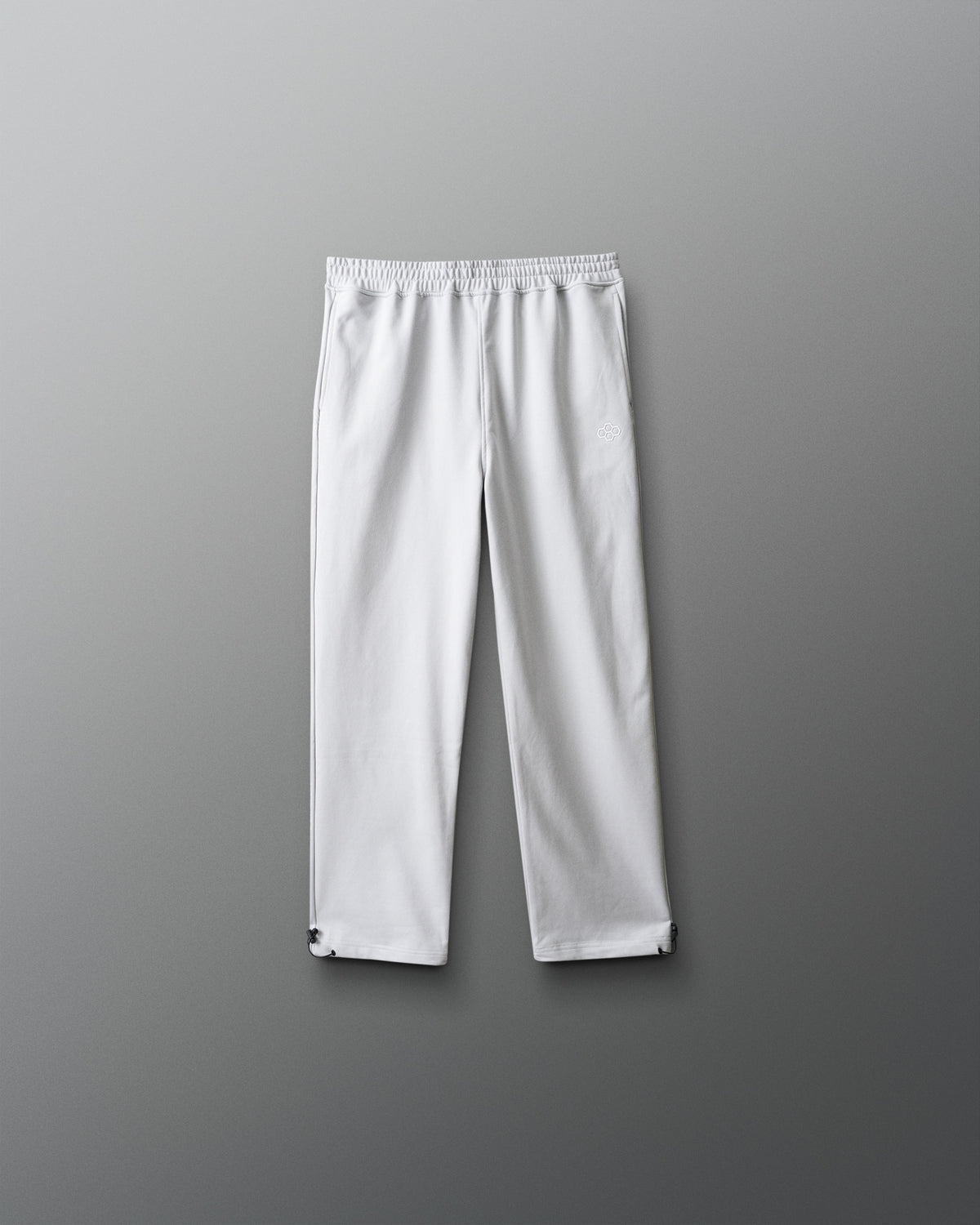 White pants on a gray background