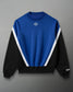 RUDIS Youth Colorblock Crewneck - Black/Royal