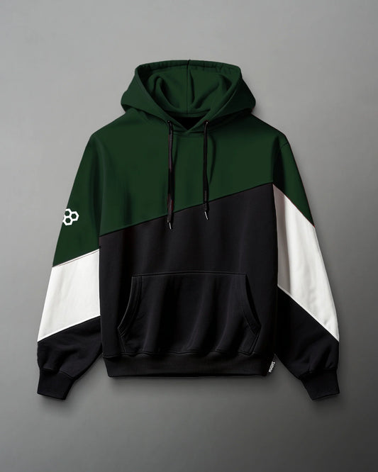 RUDIS Colorblock Youth Hoodie - Black/Emerald