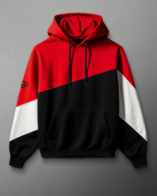 RUDIS Colorblock Youth Hoodie - Black/Red