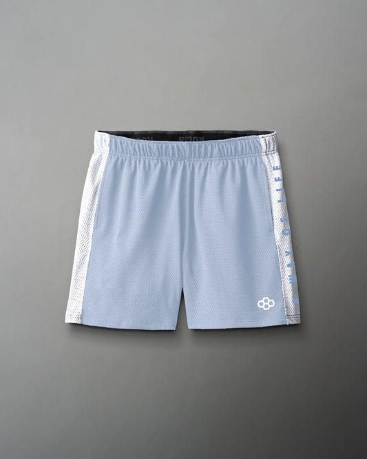 RUDIS 5" Youth Panel Mesh Short - Carolina/White