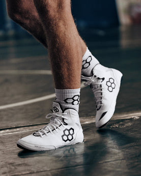 White RUDIS Colt 4.0 adult wrestling shoes
