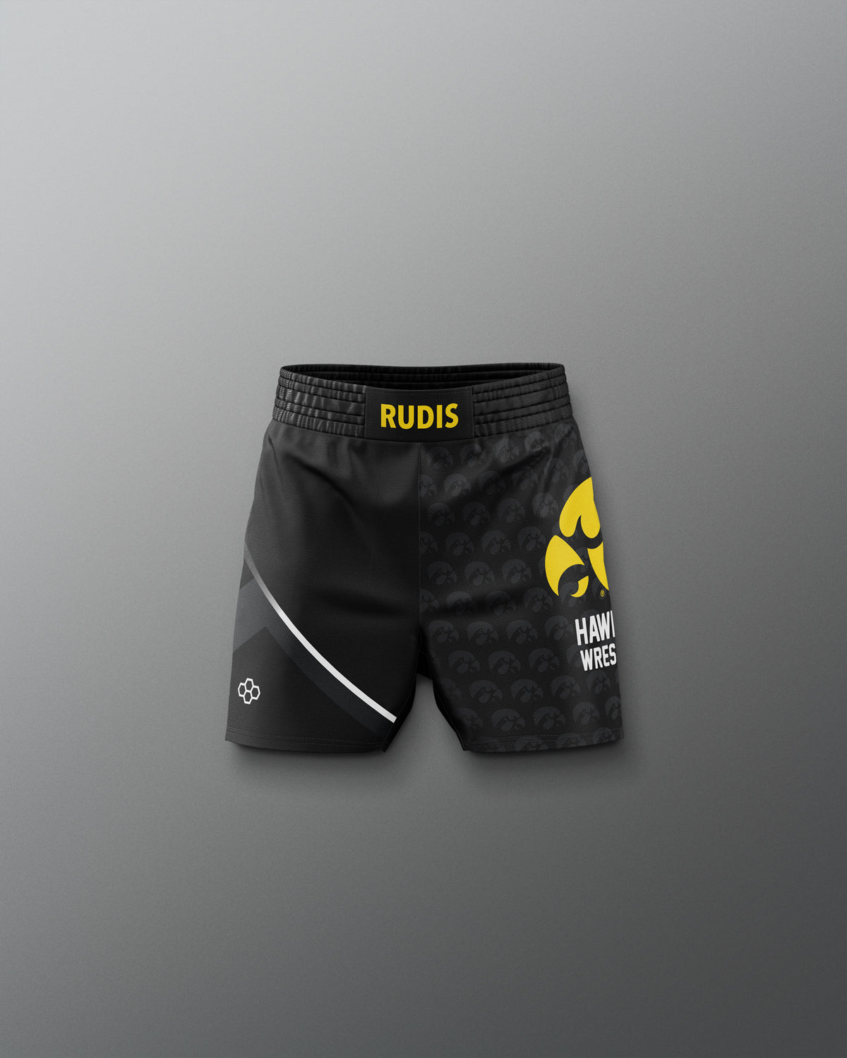Short Elite sublimé pour jeunes Iowa Hawkeyes