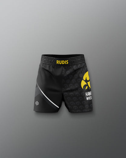 Short Elite sublimé pour jeunes Iowa Hawkeyes