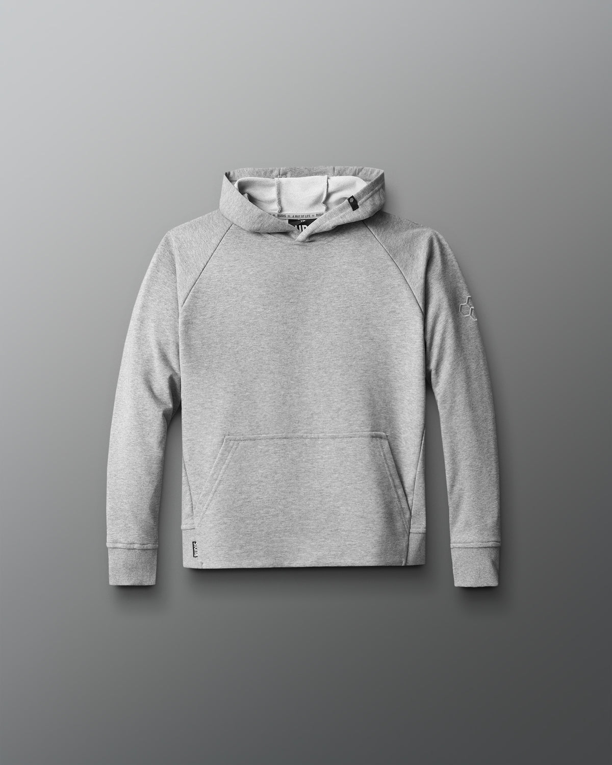Rudis Elite Terry Youth Hoodie - Athletic Heather Gray