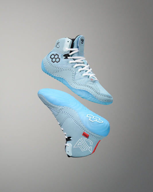 JB1 Youth Wrestling Shoes - Ice Blue