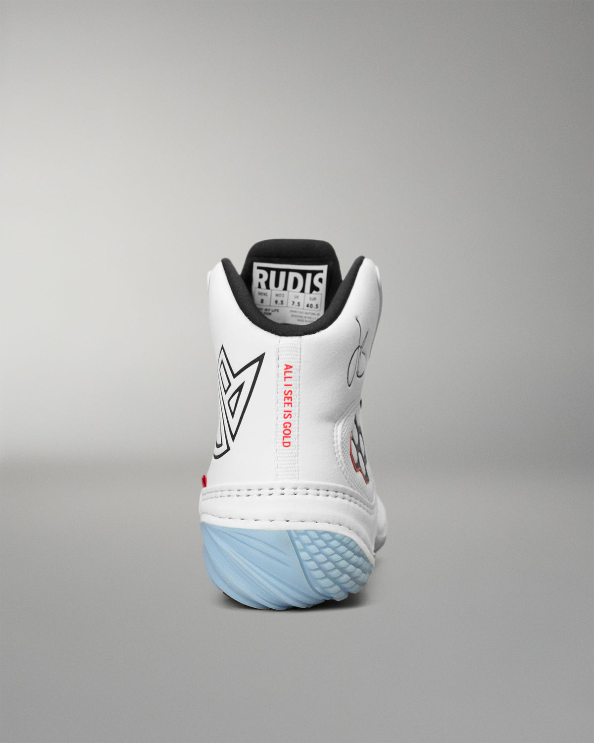 JB1 Youth Wrestling Shoes - White Shark