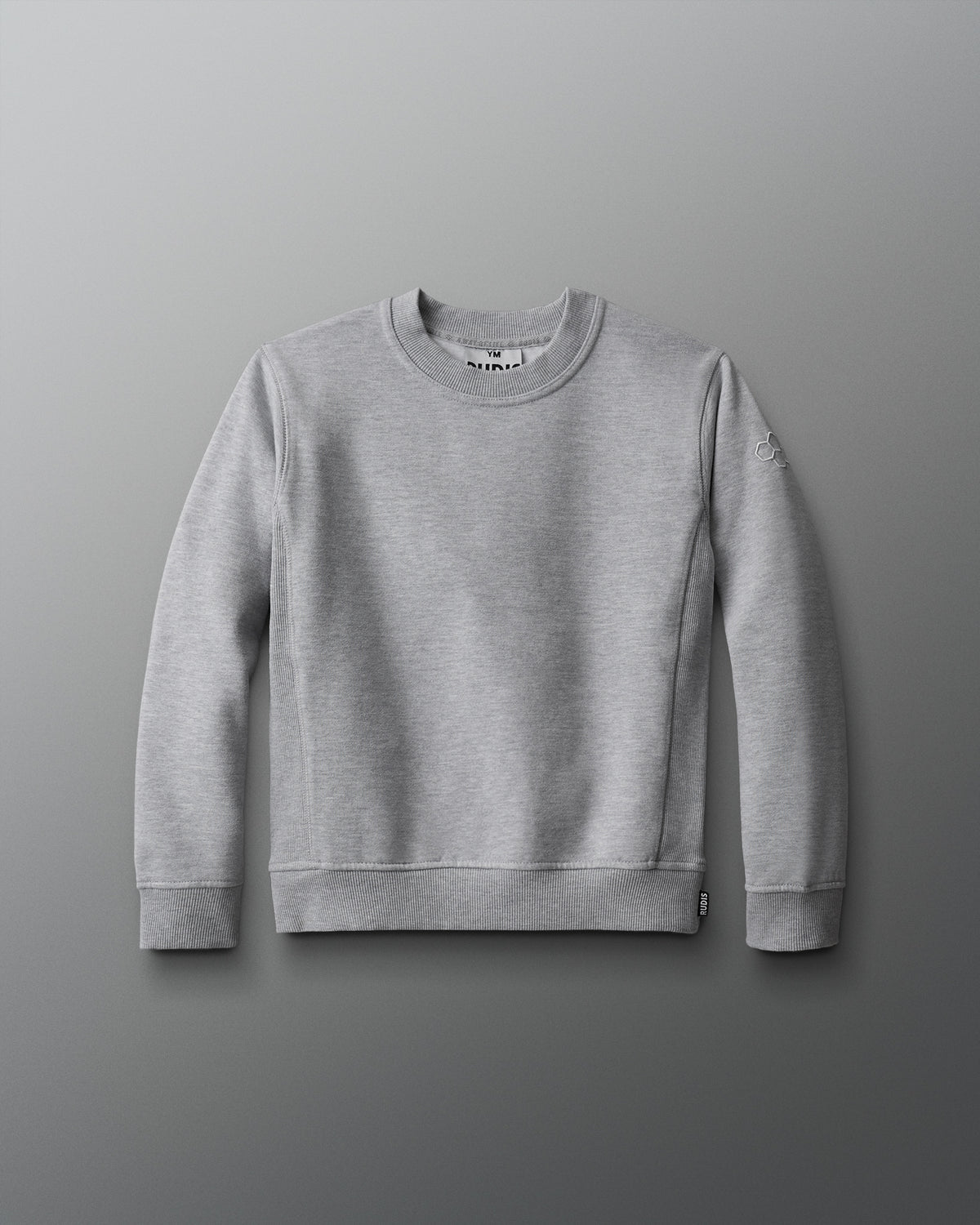 Pull ras du cou en polaire épaisse RUDIS Titan pour jeunes - Gris athlétique