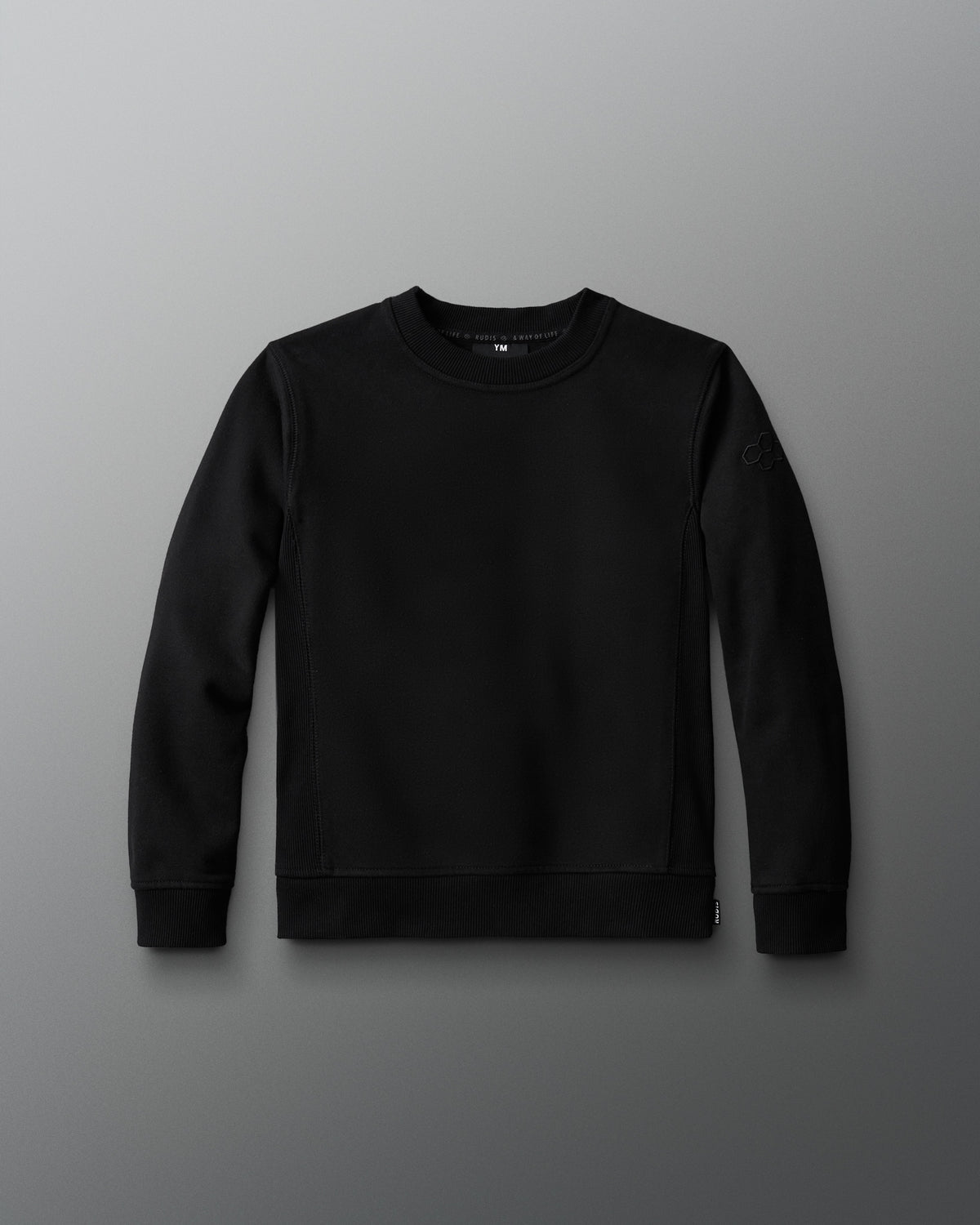 Pull ras du cou en polaire épaisse RUDIS Titan pour jeunes - Noir