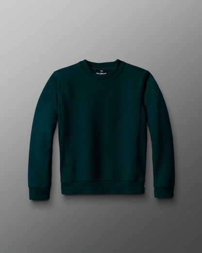 Pull ras du cou en polaire épaisse RUDIS Titan pour jeunes - Vert aigle