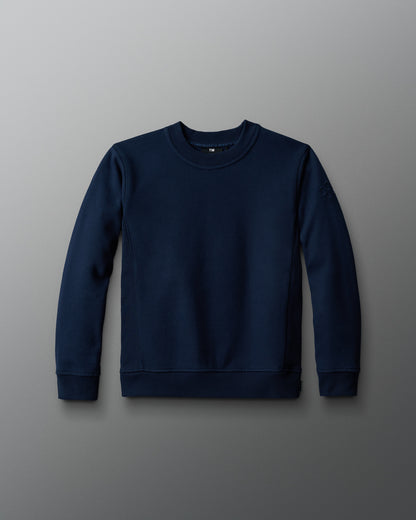 Pull ras du cou en polaire épaisse RUDIS Titan pour jeunes - Bleu marine