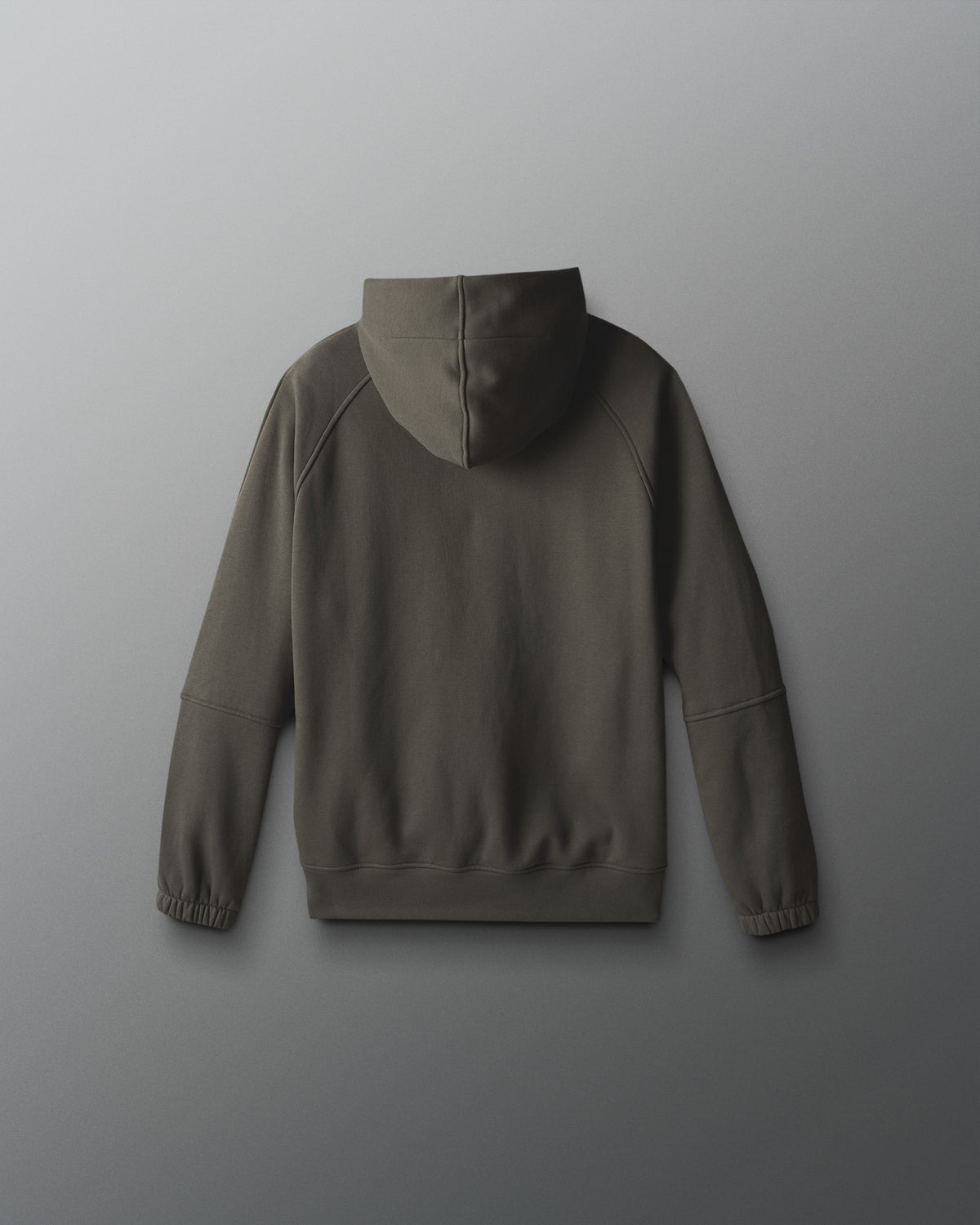 Green hoodie on a gray background