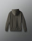Green hoodie on a gray background