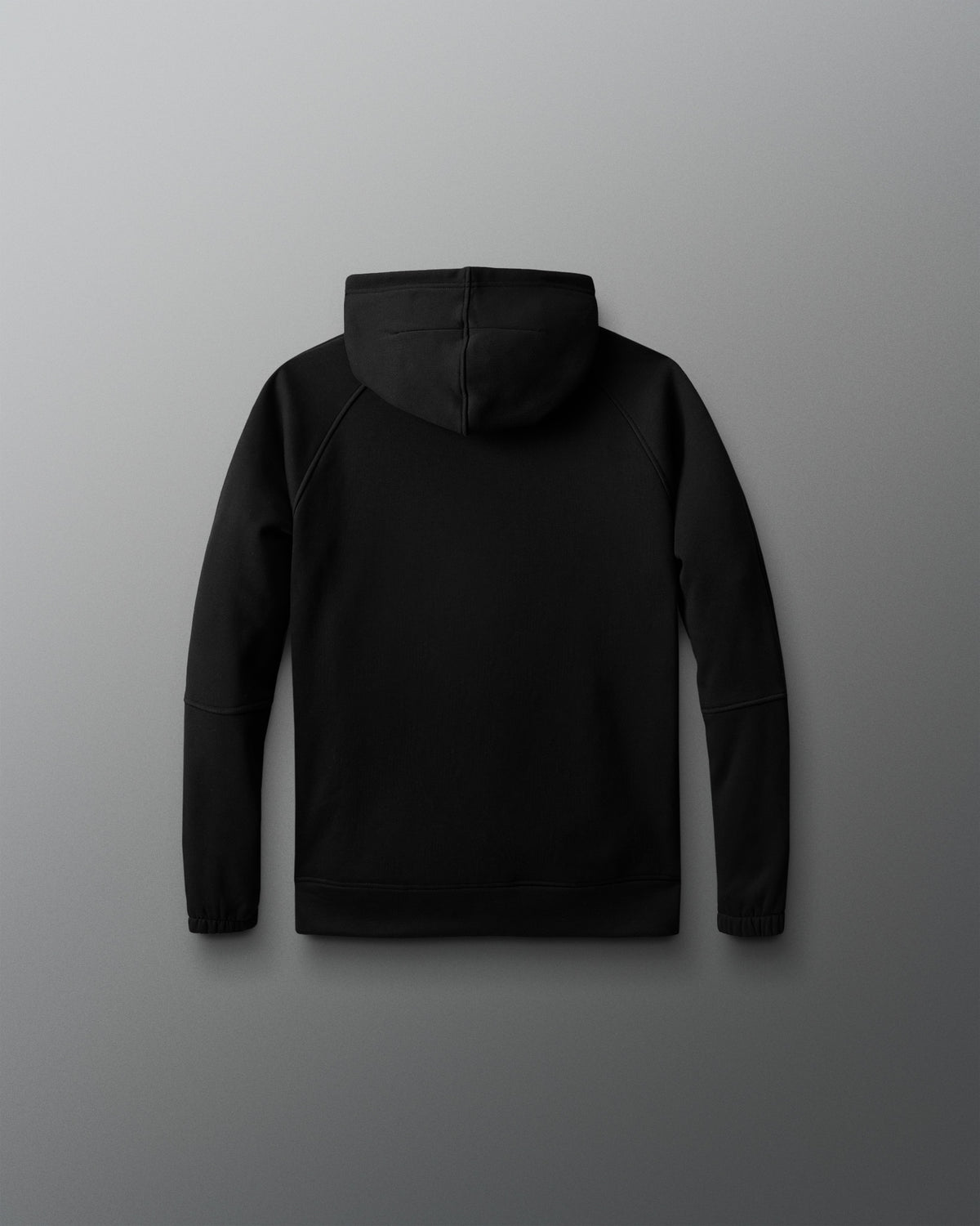 Black hoodie on a gray background
