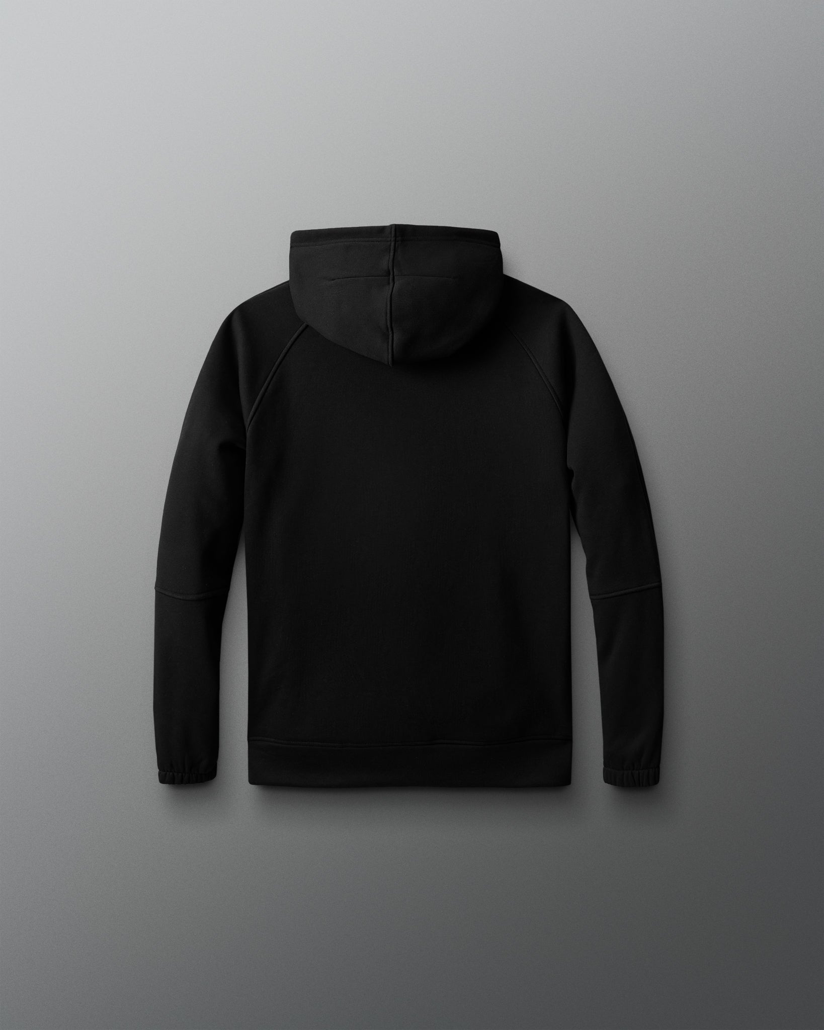 Black hoodie on a gray background