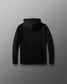 Black hoodie on a gray background
