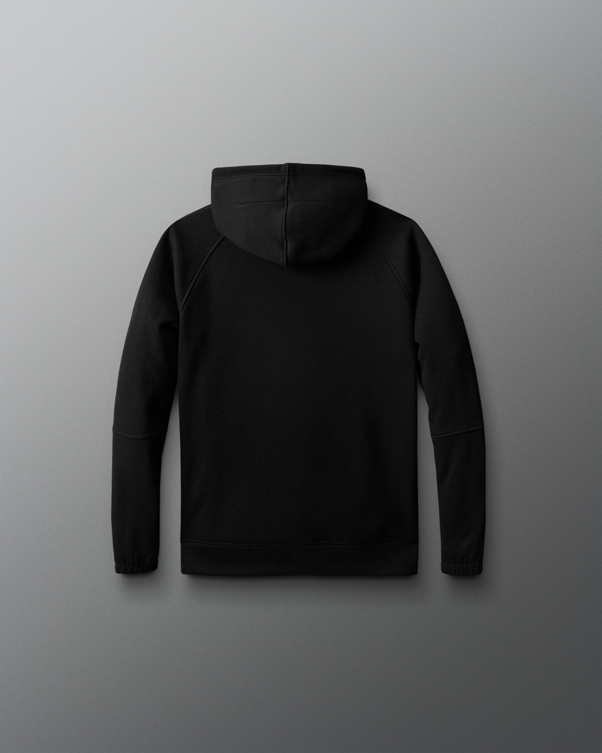 Black hoodie on a gray background