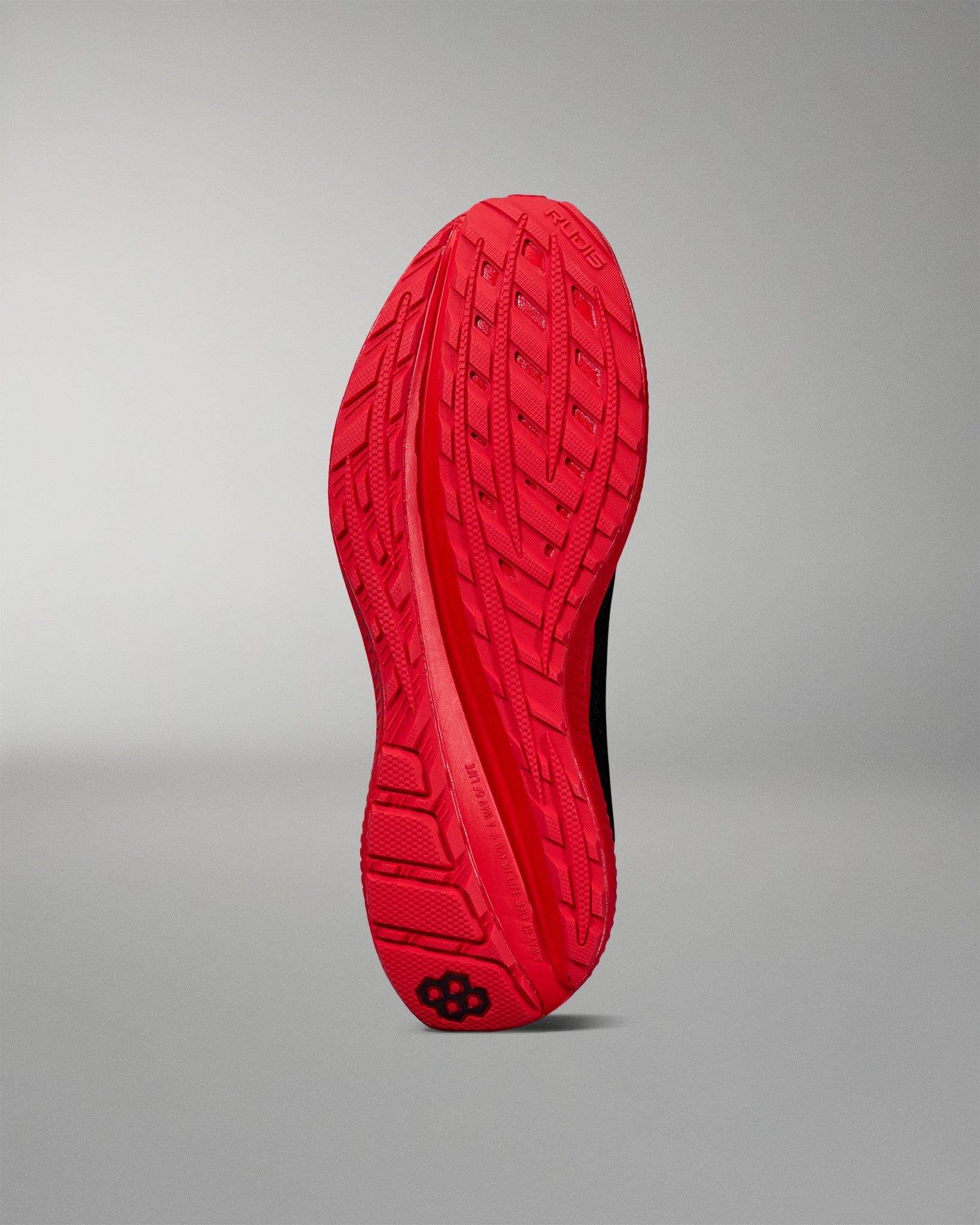 RUDIS Journey Knit Adult Training Shoes - RED BOTTOM