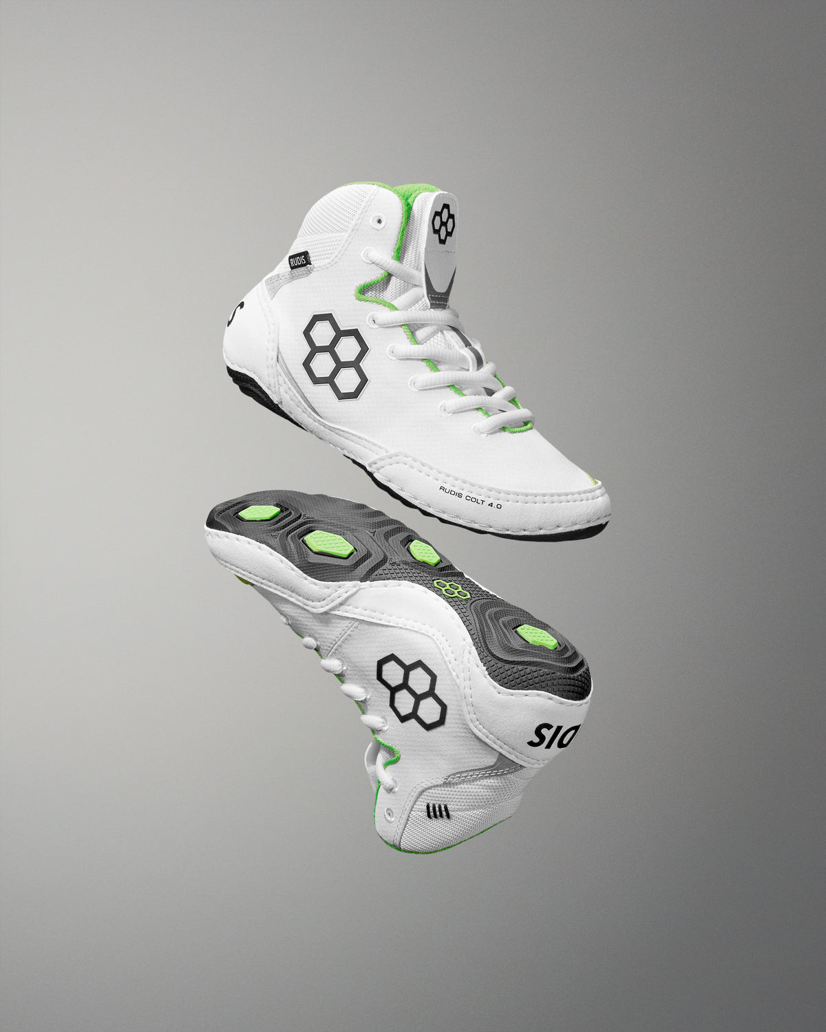 Chaussures de lutte RUDIS Colt 4.0 pour jeunes - Bordure néon