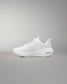 White sneaker on a gray background