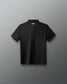 Black polo shirt with 'RUDIS' logo on the back against a gray background