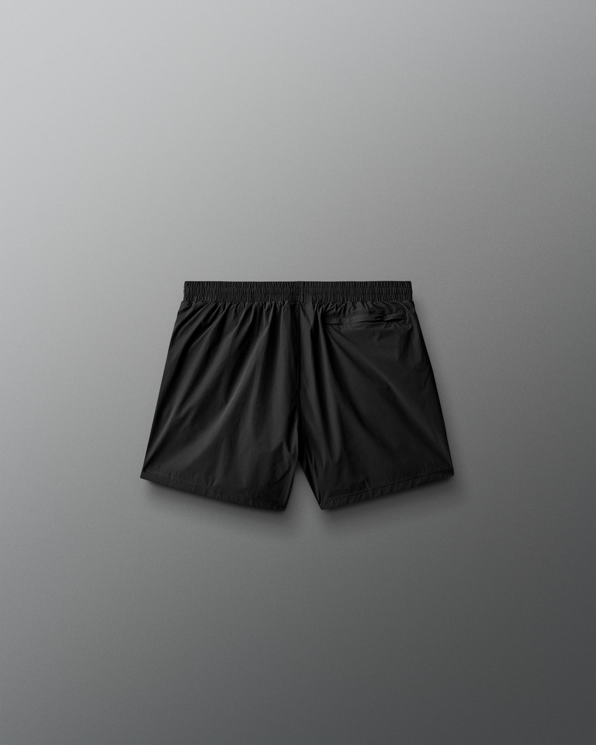 Black shorts on a gray background