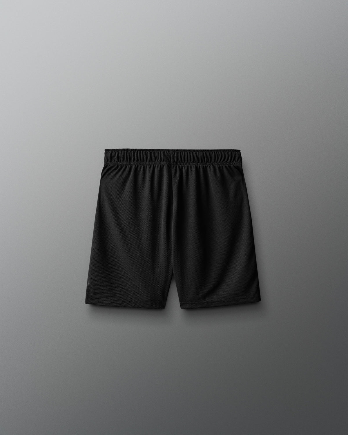 Black shorts on a gray background