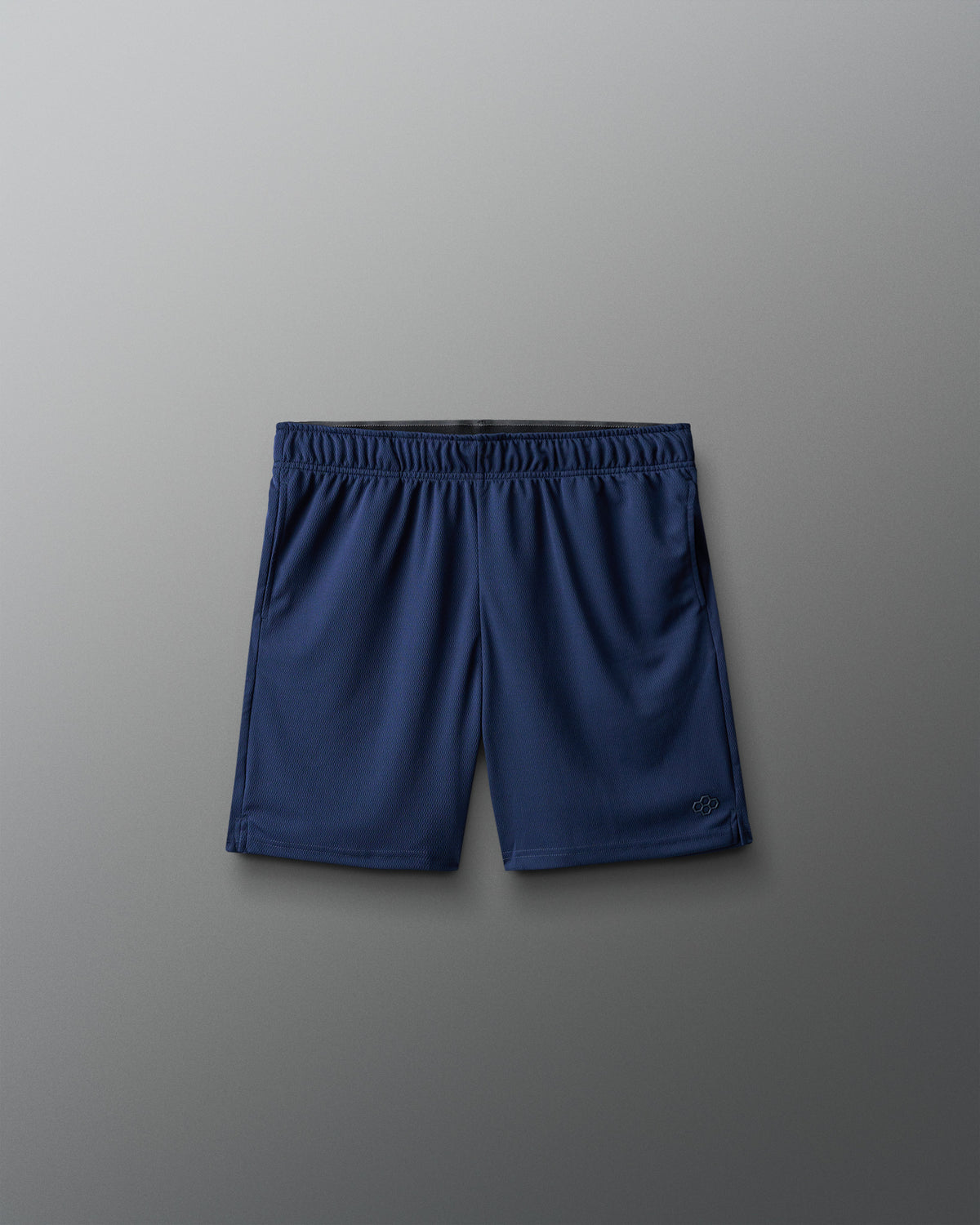 Blue shorts on a gray background