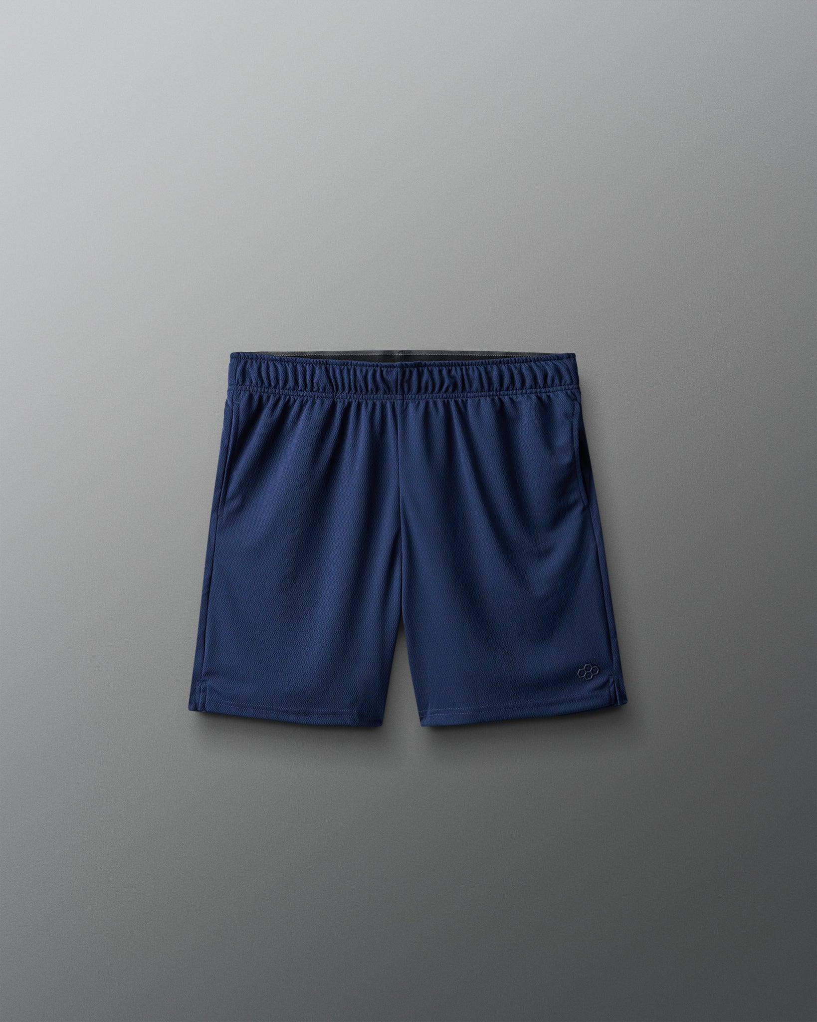 Blue shorts on a gray background