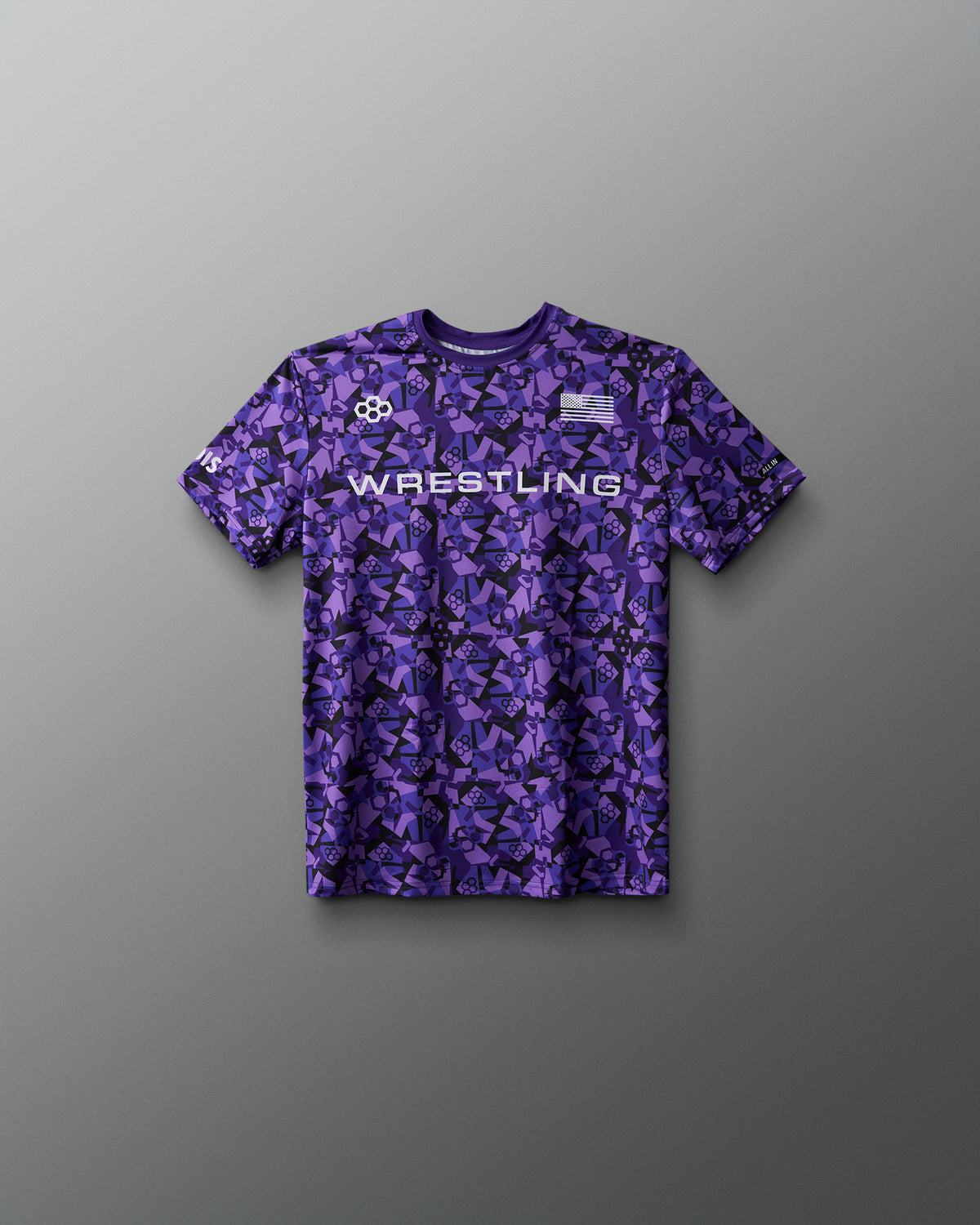 RUDIS Wrestling Wordmark Camo Youth Performance T-Shirt