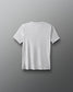 White t-shirt on a gray background
