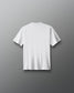 White t-shirt on a gray background