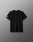 Black t-shirt on a gray background
