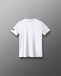 White t-shirt on a gray background