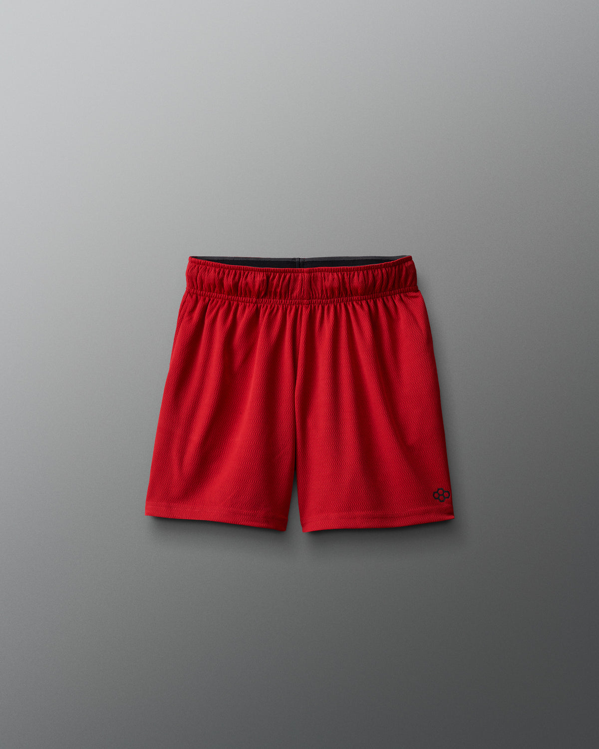 Short en maille pour jeunes RUDIS 6" - Rouge