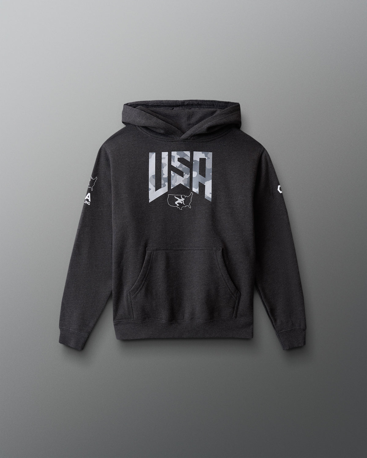 USA Wrestling Camo Youth Tradition Heavyweight Hoodie