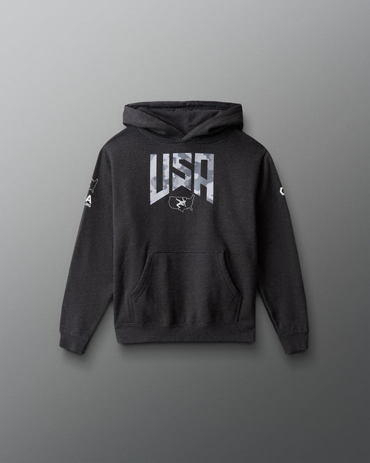 USA Wrestling Camo Youth Tradition Heavyweight Hoodie