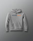 Gray hoodie with 'UNITED WORLD MICHIGAN' text on a gray background